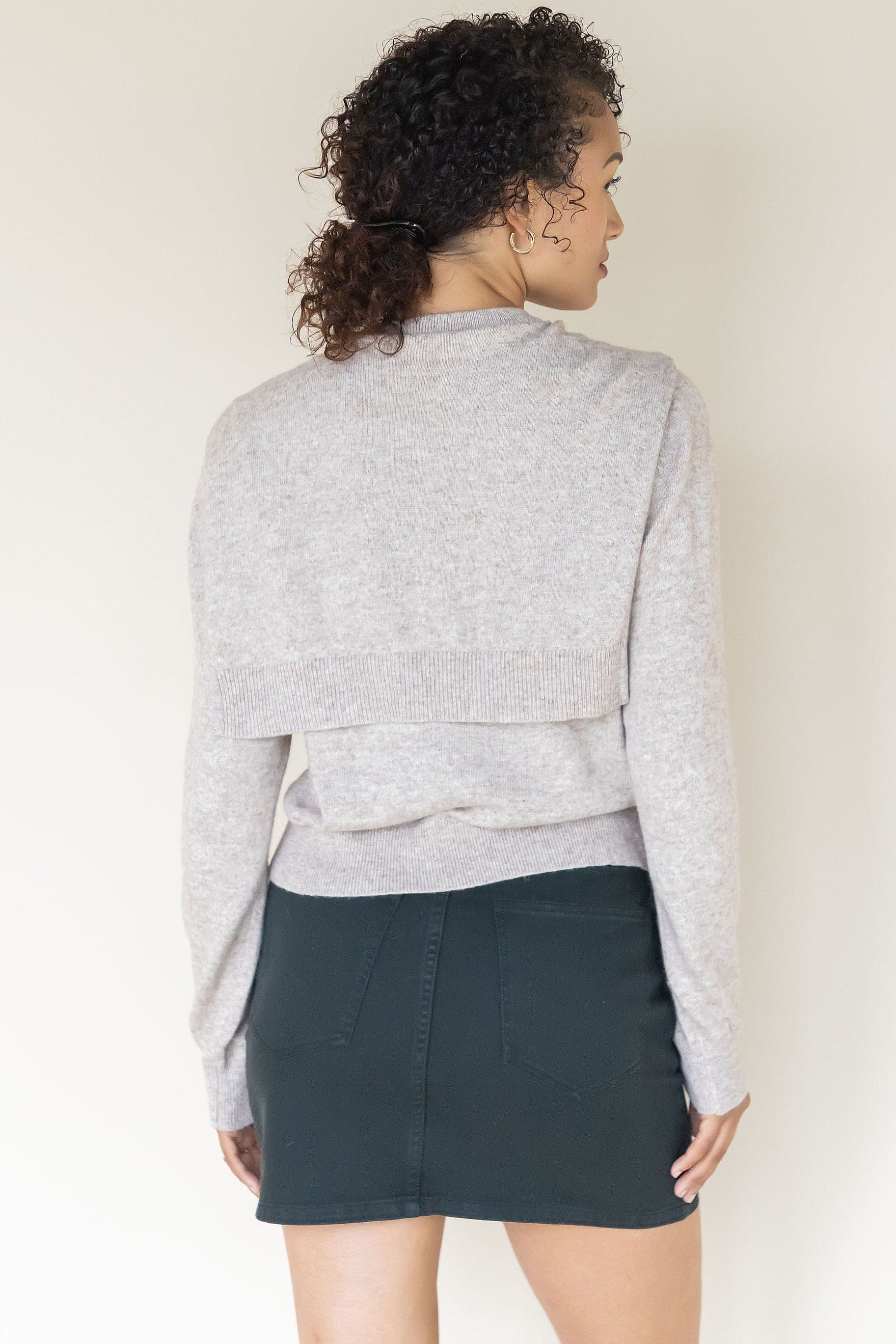 Myra Faux Sweater Tie Sweater Myra Faux Sweater Tie Sweater