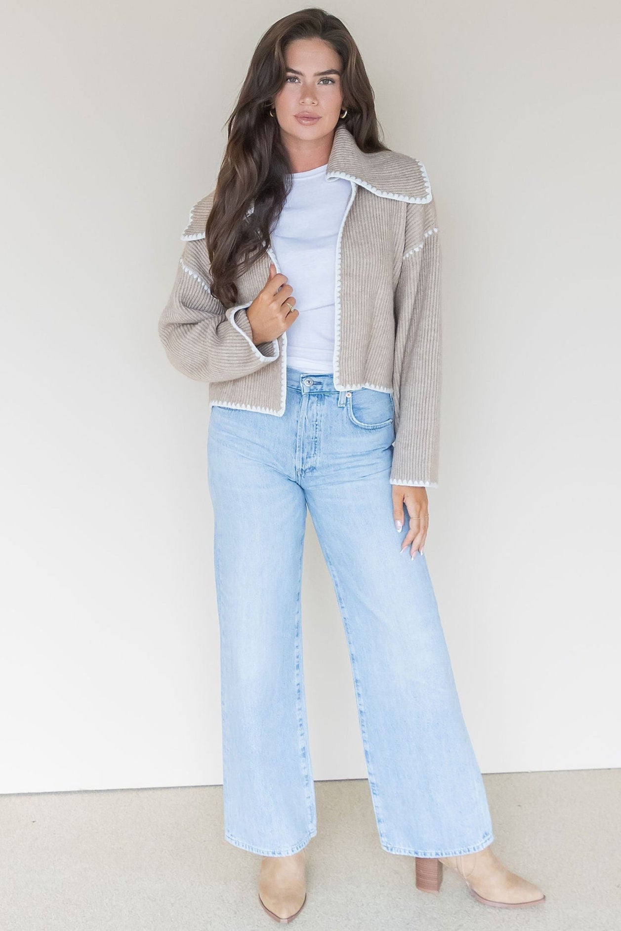 Helena Stitch Detailed Cardigan Helena Stitch Detailed Cardigan