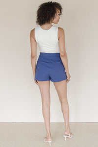Kaley Stretch Linen Mini Skort