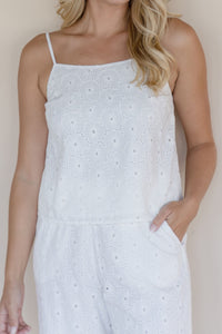 Elsie Eyelet Tank