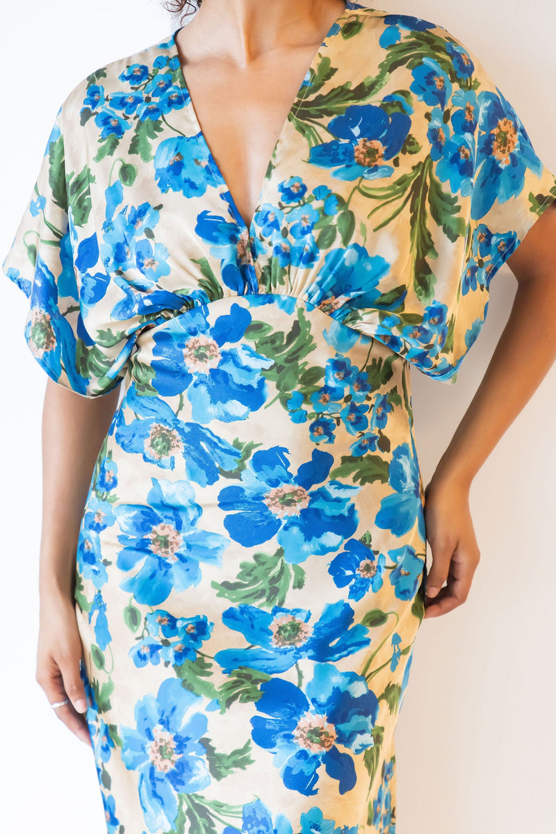 Art Of Bloom Blouson Bodice Midi Dress Art Of Bloom Blouson Bodice Midi Dress