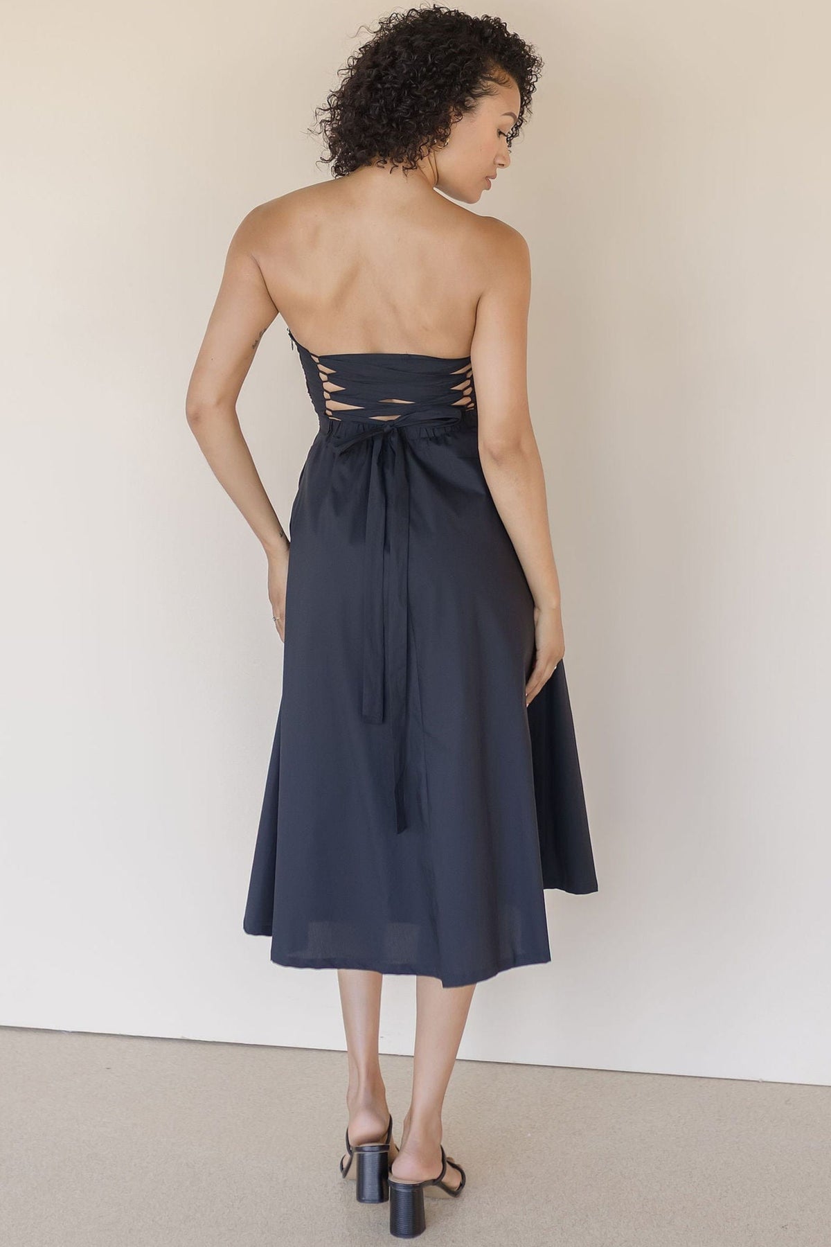Crescent Kate Fit And Flare Back Tie Midi Dress | Wild Dove Boutique | San Diego,CA Crescent Kate Fit And Flare Back Tie Midi Dress | Wild Dove Boutique | San Diego,CA