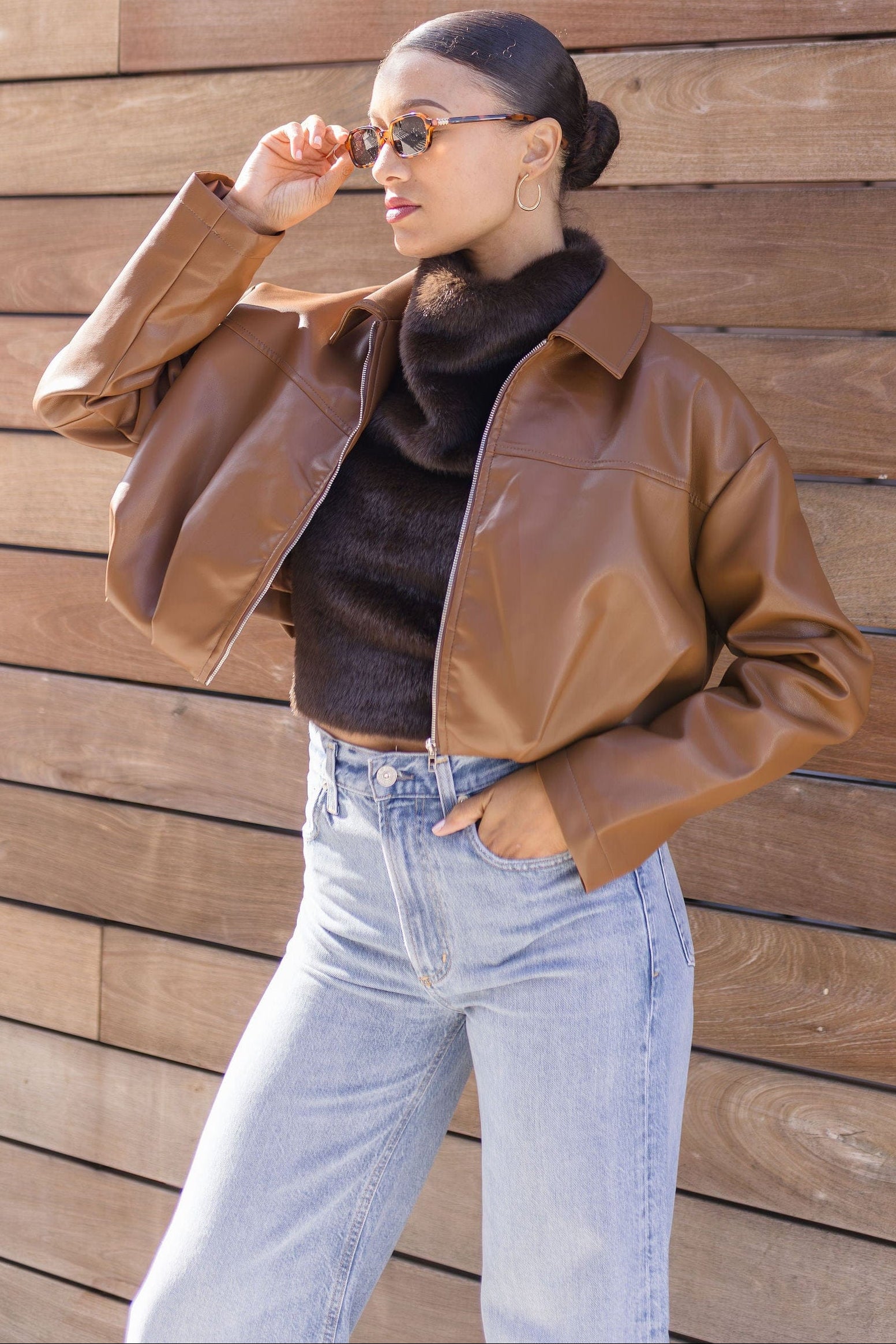 Cassidy Faux Fur Top