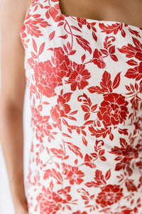 Rosewood Back Tie Floral Mini Dress Rosewood Back Tie Floral Mini Dress