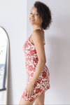 Rosewood Back Tie Floral Mini Dress Rosewood Back Tie Floral Mini Dress