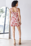 Rosewood Back Tie Floral Mini Dress Rosewood Back Tie Floral Mini Dress