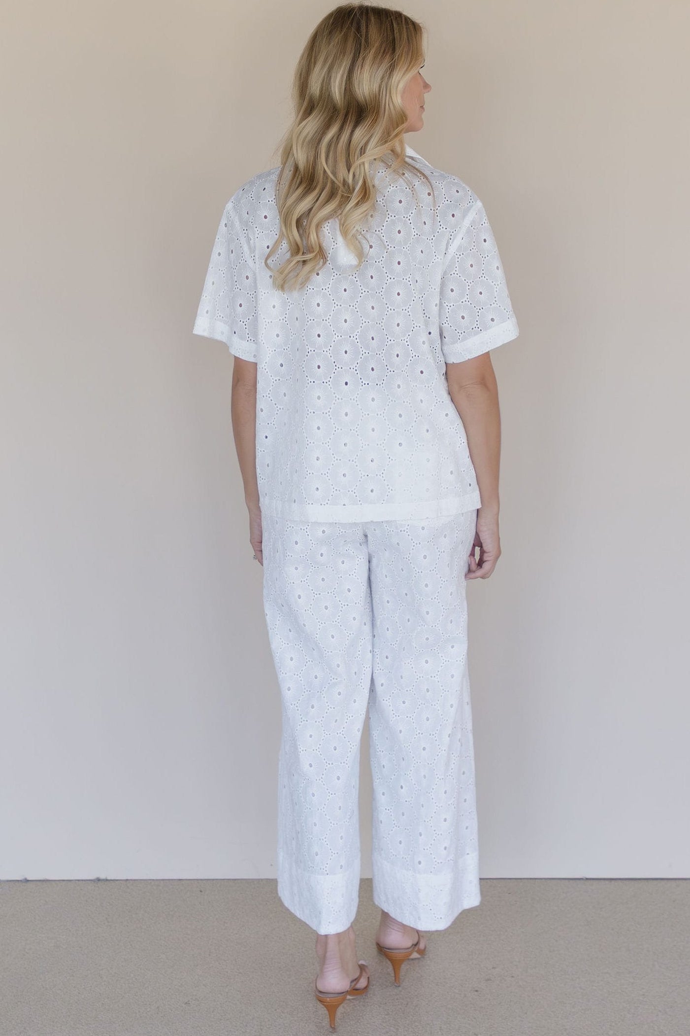 Louisa Eyelet Button Down Shirt