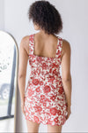 Rosewood Back Tie Floral Mini Dress Rosewood Back Tie Floral Mini Dress