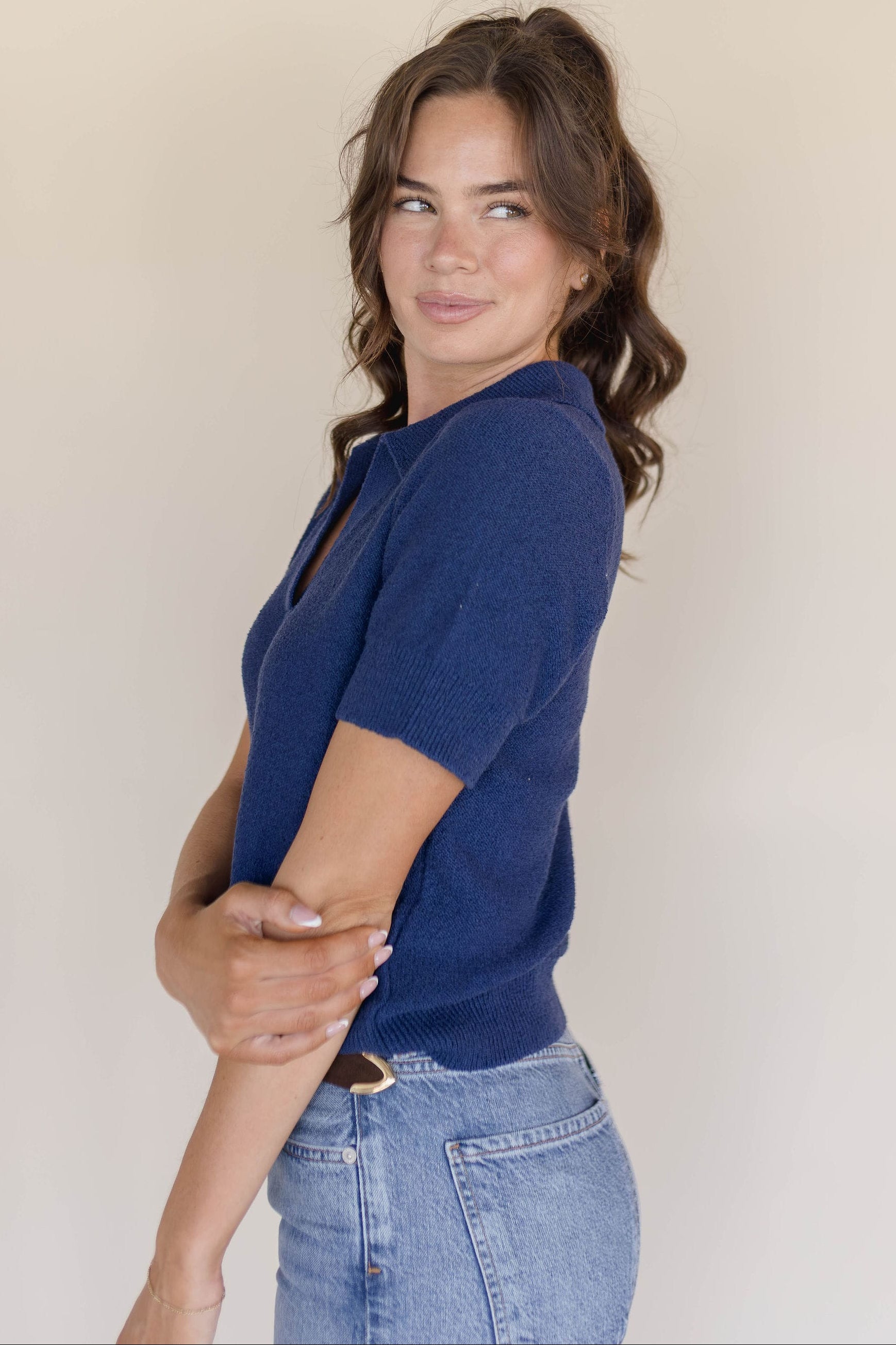 Tatum Collared Pullover
