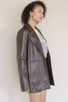 Vianna Vegan Leather Oversized Blazer Vianna Vegan Leather Oversized Blazer