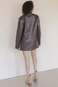Vianna Vegan Leather Oversized Blazer Vianna Vegan Leather Oversized Blazer