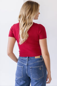 Kelbie Short Sleeve Sweater Top Kelbie Short Sleeve Sweater Top