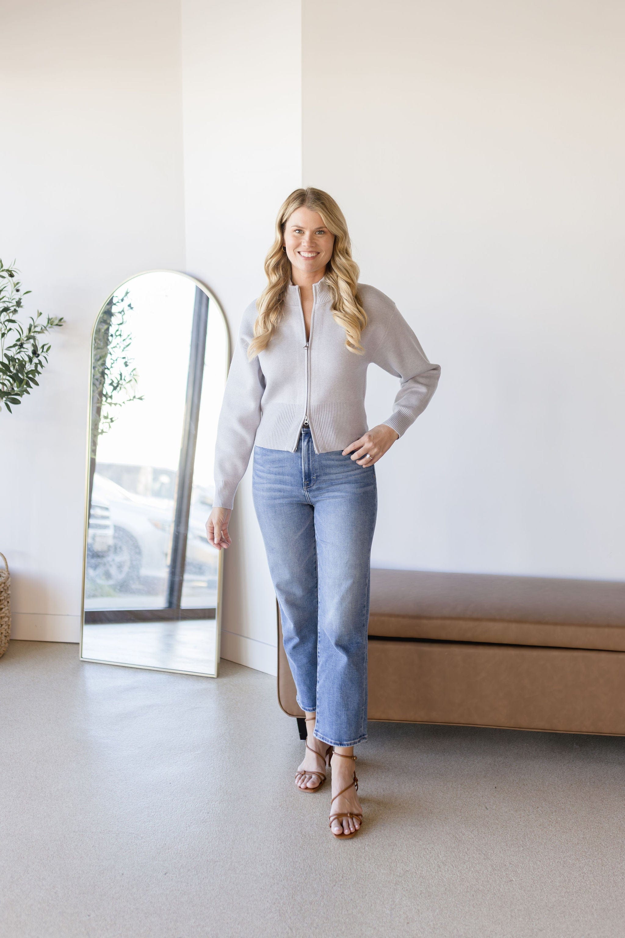 Rowan Zip Up Sweater