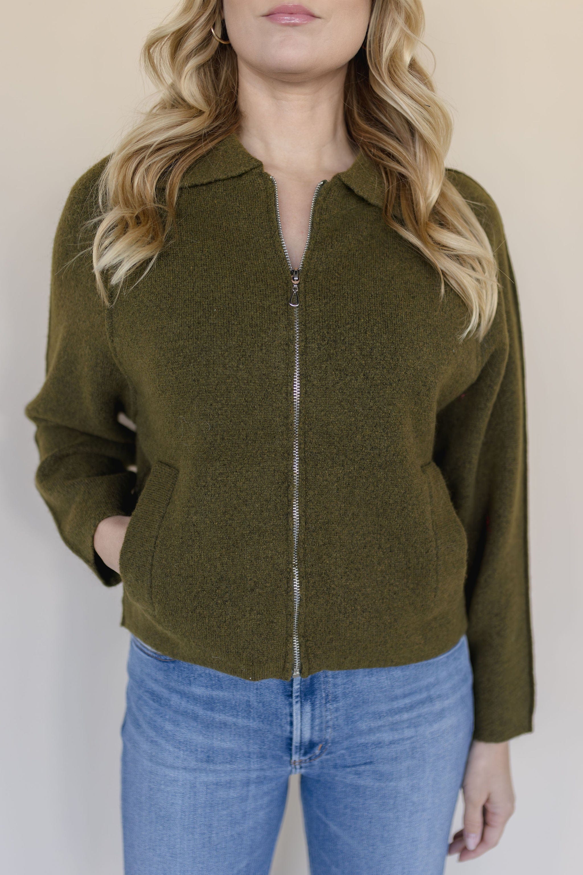 Alexandra Zip Up Sweater