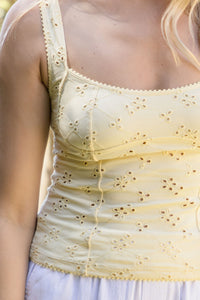 Full Bloom Eyelet Cami