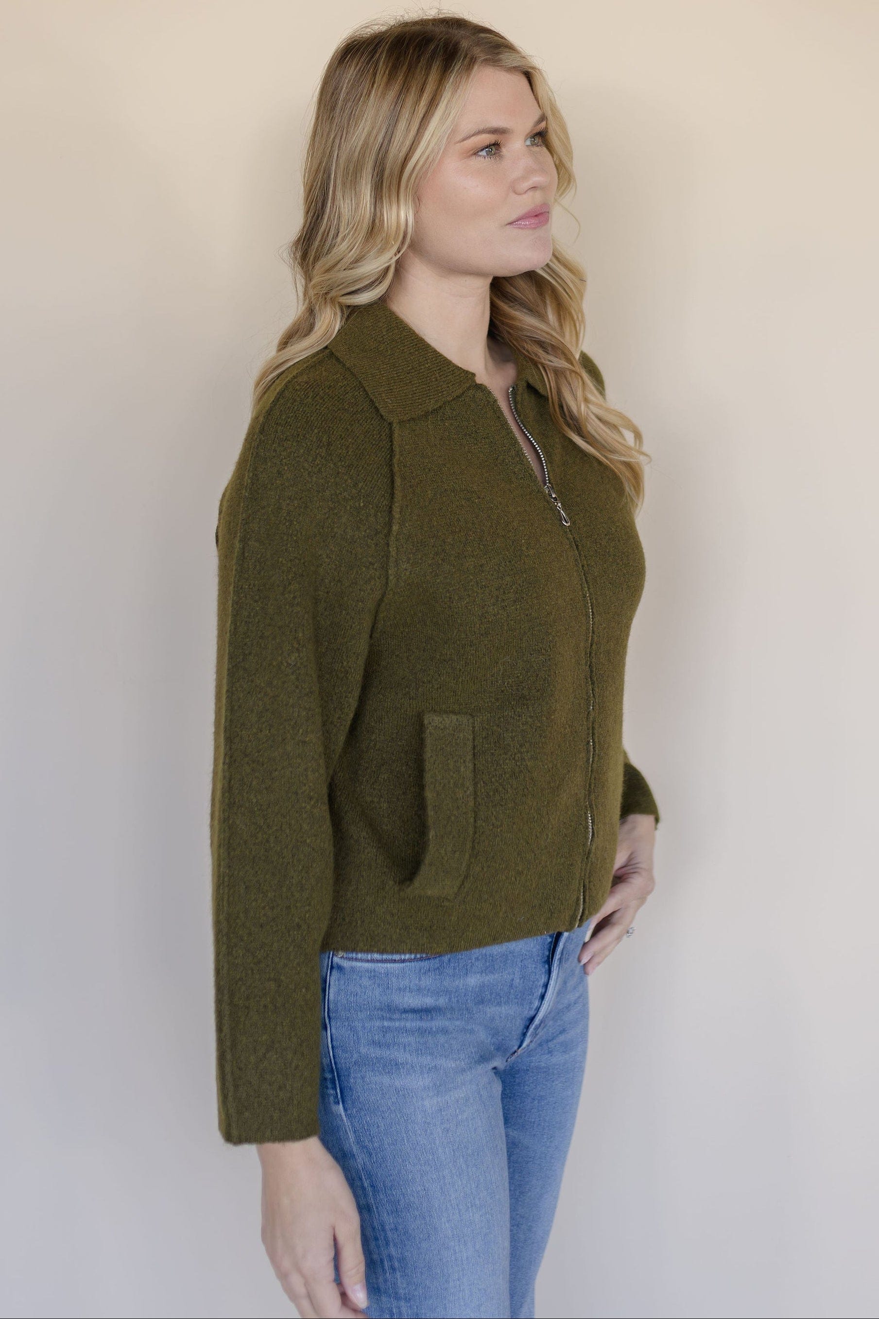 Alexandra Zip Up Sweater