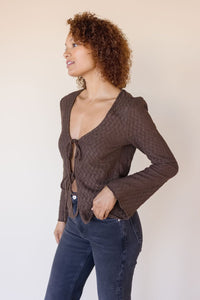 Monroe Long Sleeve Textured Top