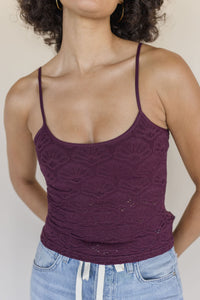 Floral Textured Lace Brami