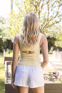 Full Bloom Eyelet Cami