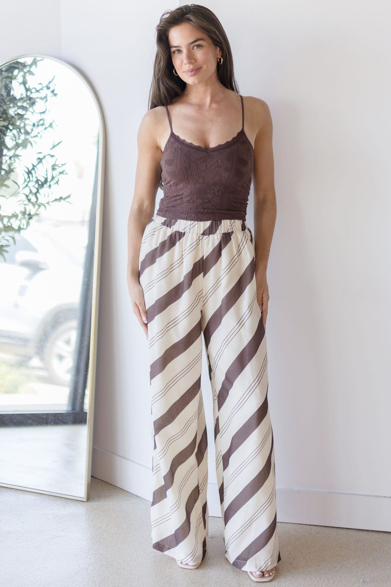 Double Lace Trim Textured Brami