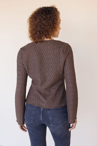 Monroe Long Sleeve Textured Top