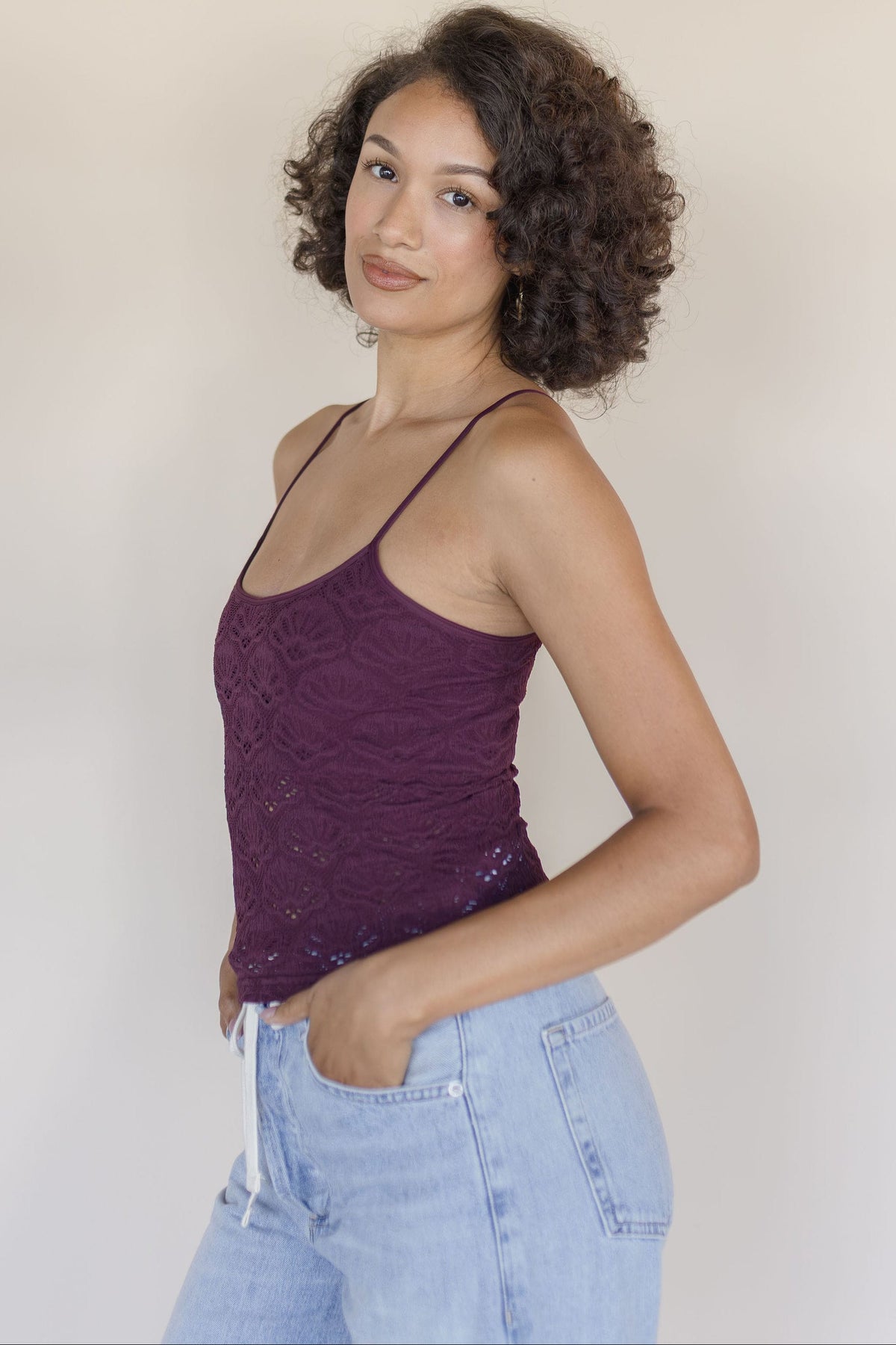 Floral Textured Lace Brami
