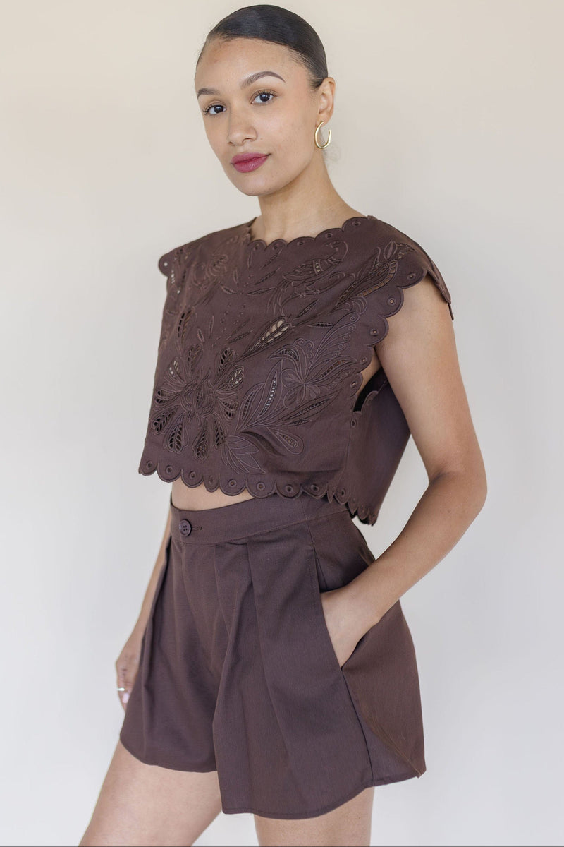 Leighton Pleated Short Leighton Pleated Short