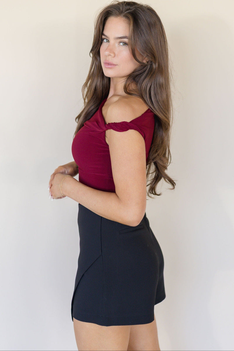 Wynn Asymmetric Wrap Mini Skort Wynn Asymmetric Wrap Mini Skort