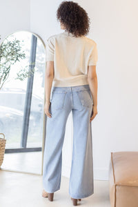 Tessier Short Sleeved Buttoned Sweater Tessier Short Sleeved Buttoned Sweater