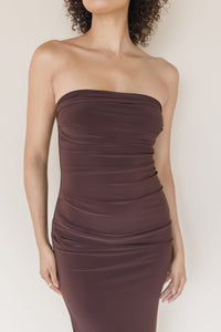 Roux Strapless Midi Dress Roux Strapless Midi Dress