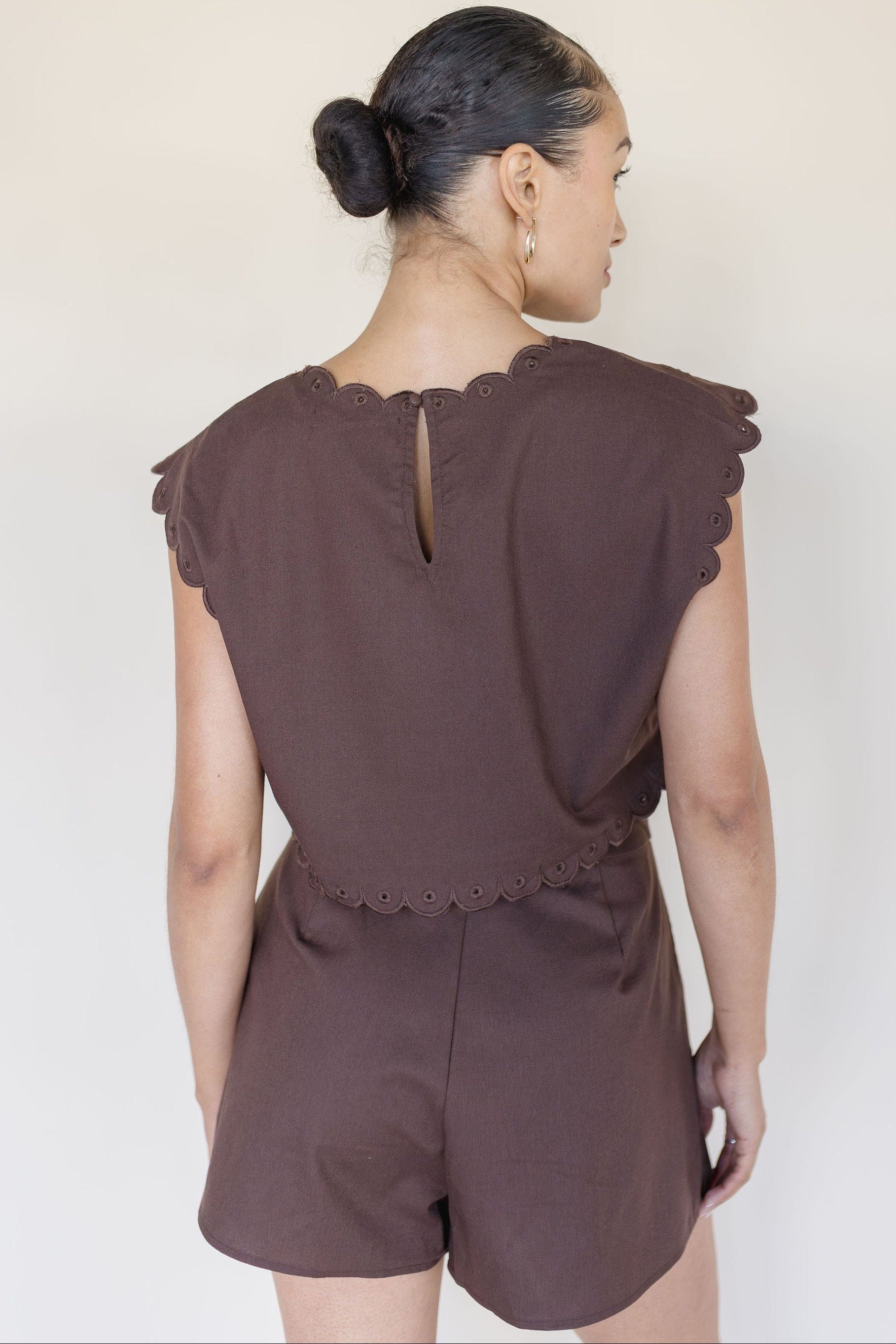 Leighton Embroidered Crop Top Leighton Embroidered Crop Top