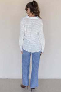 Annalise Peasant Button Down Blouse