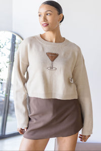 Late Night Cropped Sweater Late Night Cropped Sweater