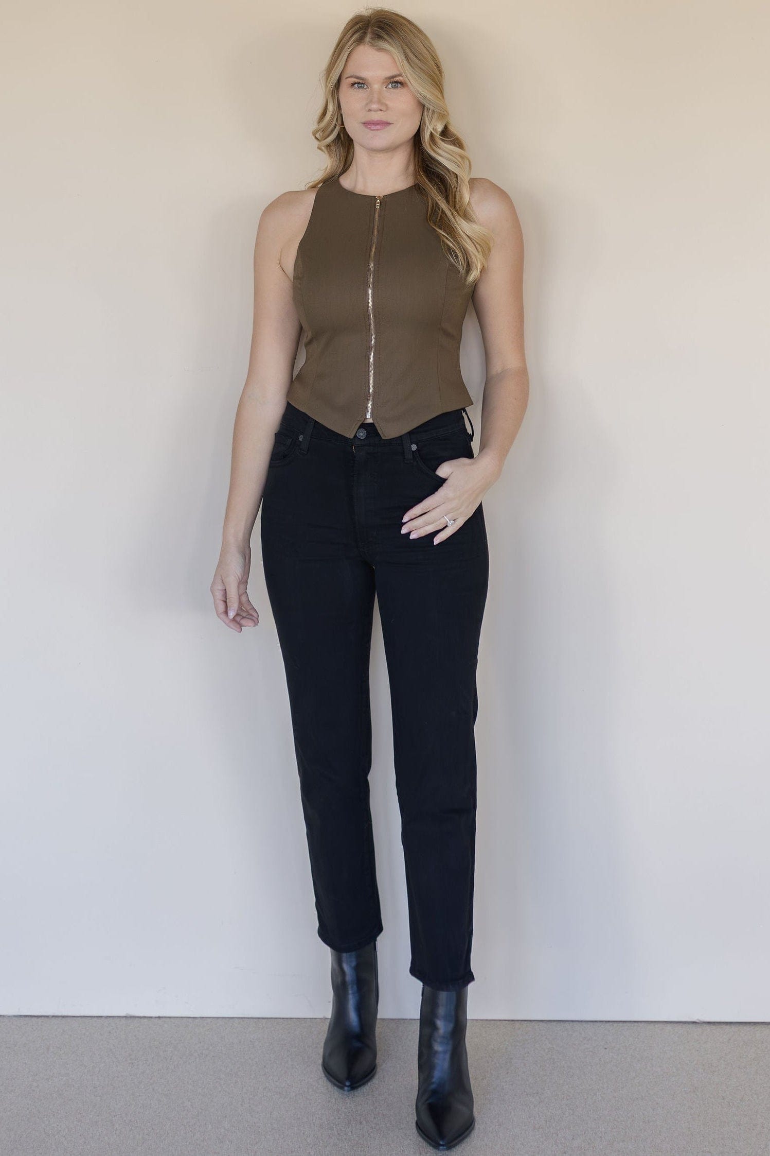 Nona Zip Front Vest Nona Zip Front Vest