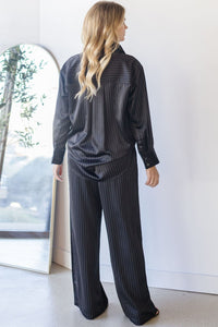 Sutton Pinstripe Button Down Top Sutton Pinstripe Button Down Top