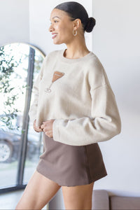 Late Night Cropped Sweater Late Night Cropped Sweater