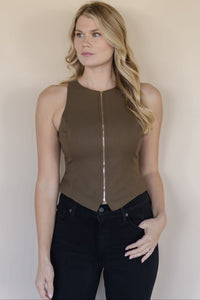 Nona Zip Front Vest Nona Zip Front Vest