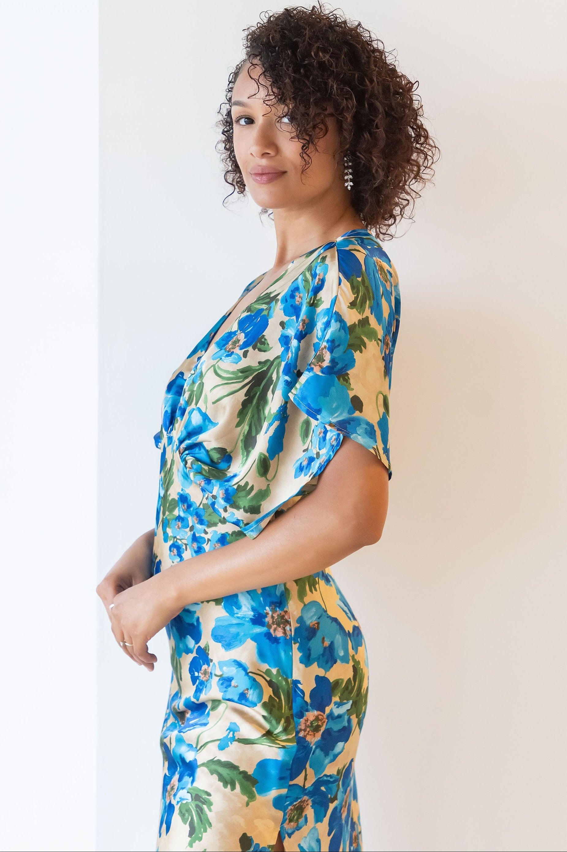 Art Of Bloom Blouson Bodice Midi Dress Art Of Bloom Blouson Bodice Midi Dress