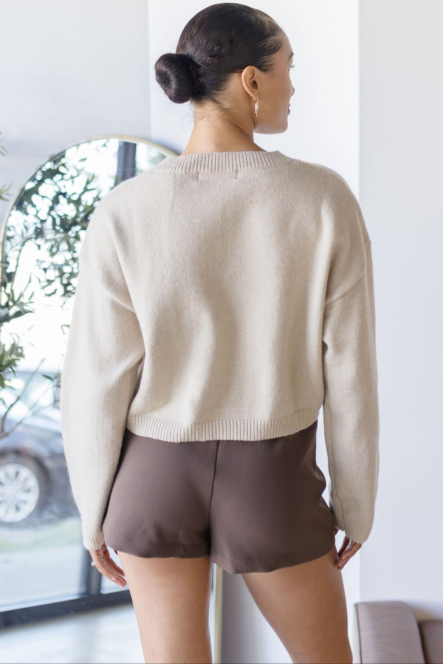 Late Night Cropped Sweater Late Night Cropped Sweater