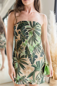 Tropic State Of Mind Tie Back Mini Dress