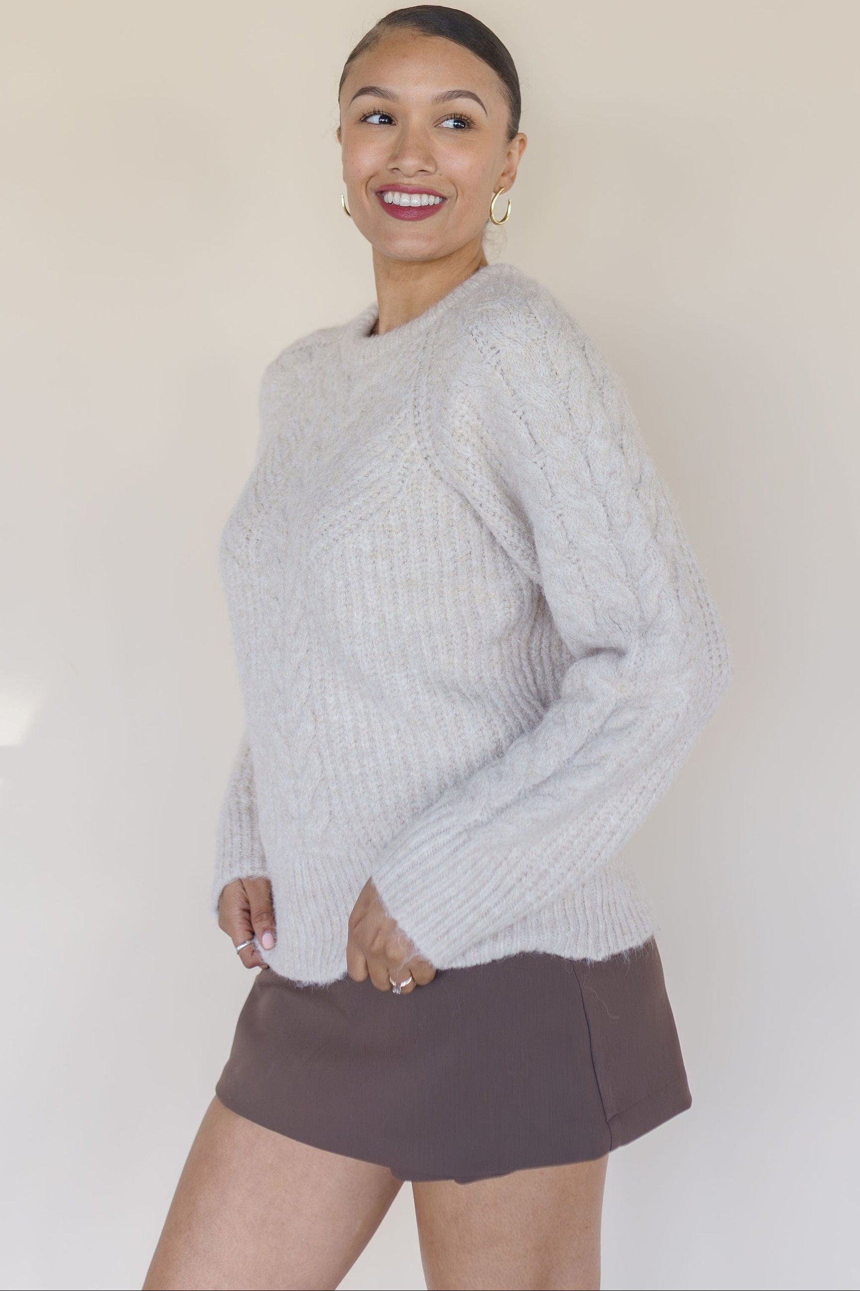 Taran Cable Knit Sweater Taran Cable Knit Sweater