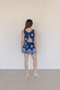 Novi Embroidered Tie Waist Short
