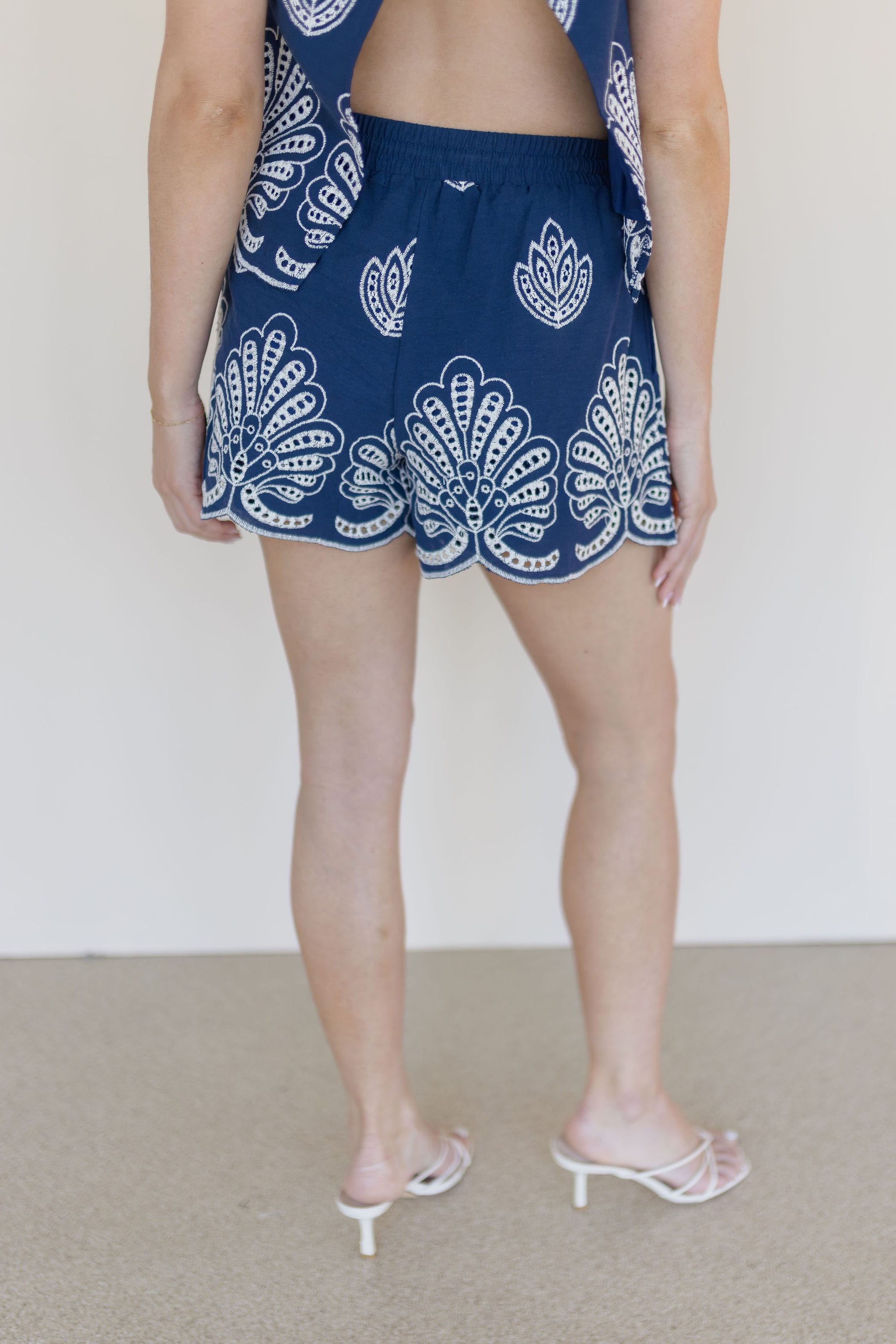 Novi Embroidered Tie Waist Short