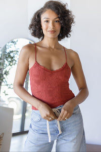 Double Lace Trim Textured Brami
