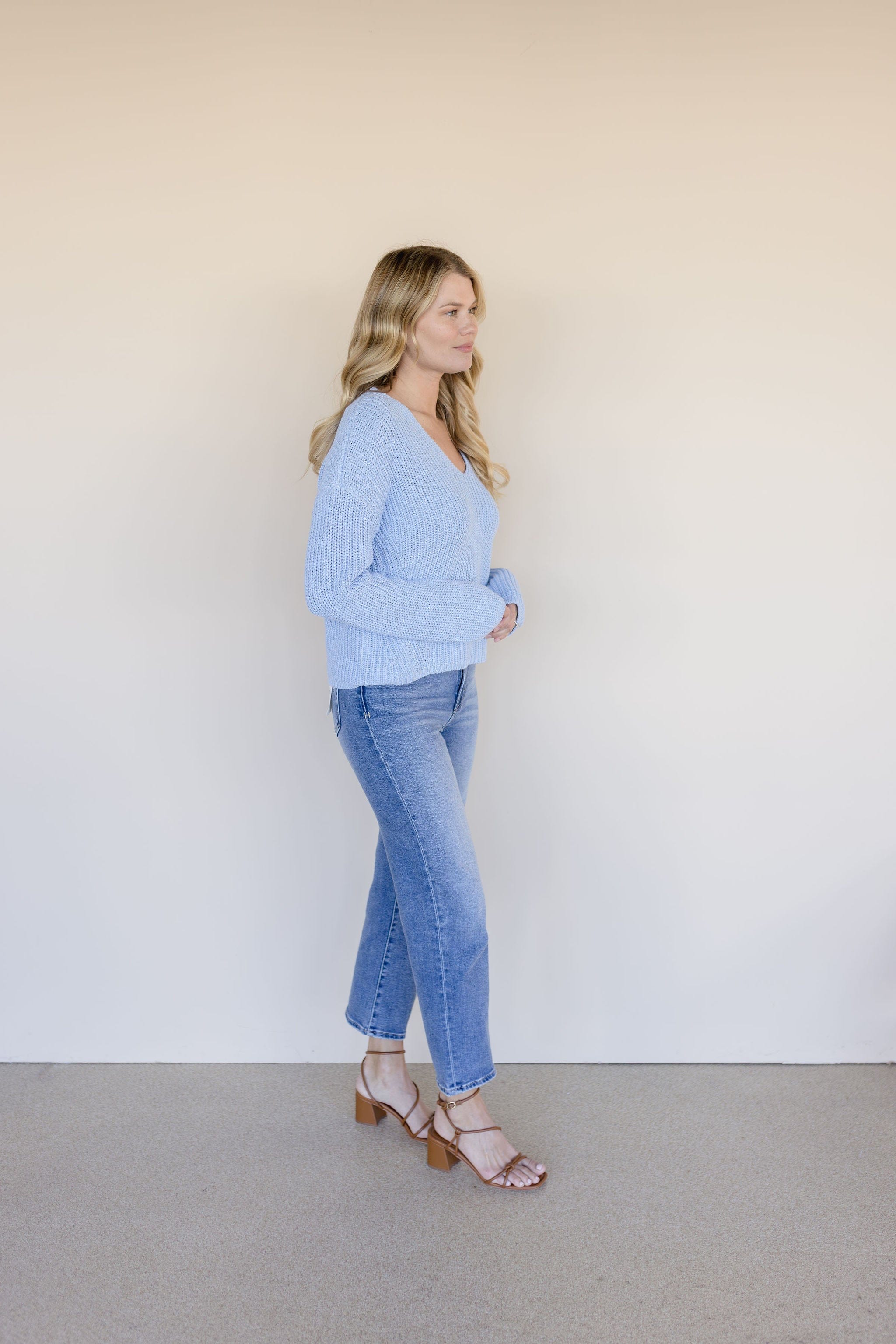 Spencer V-Neck Knit Sweater