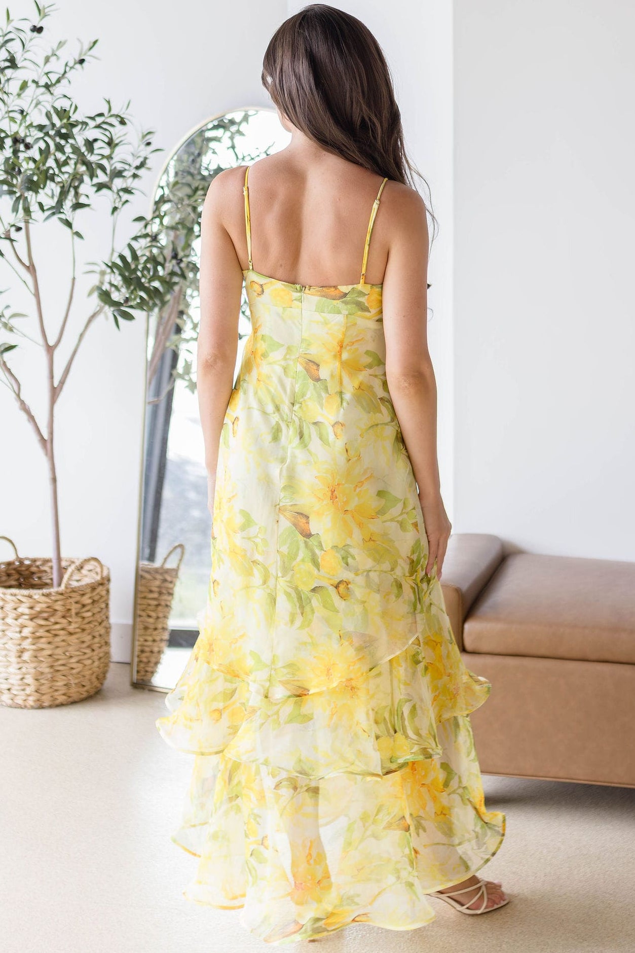 Alison Floral Tiered Drop-Waist Maxi Dress