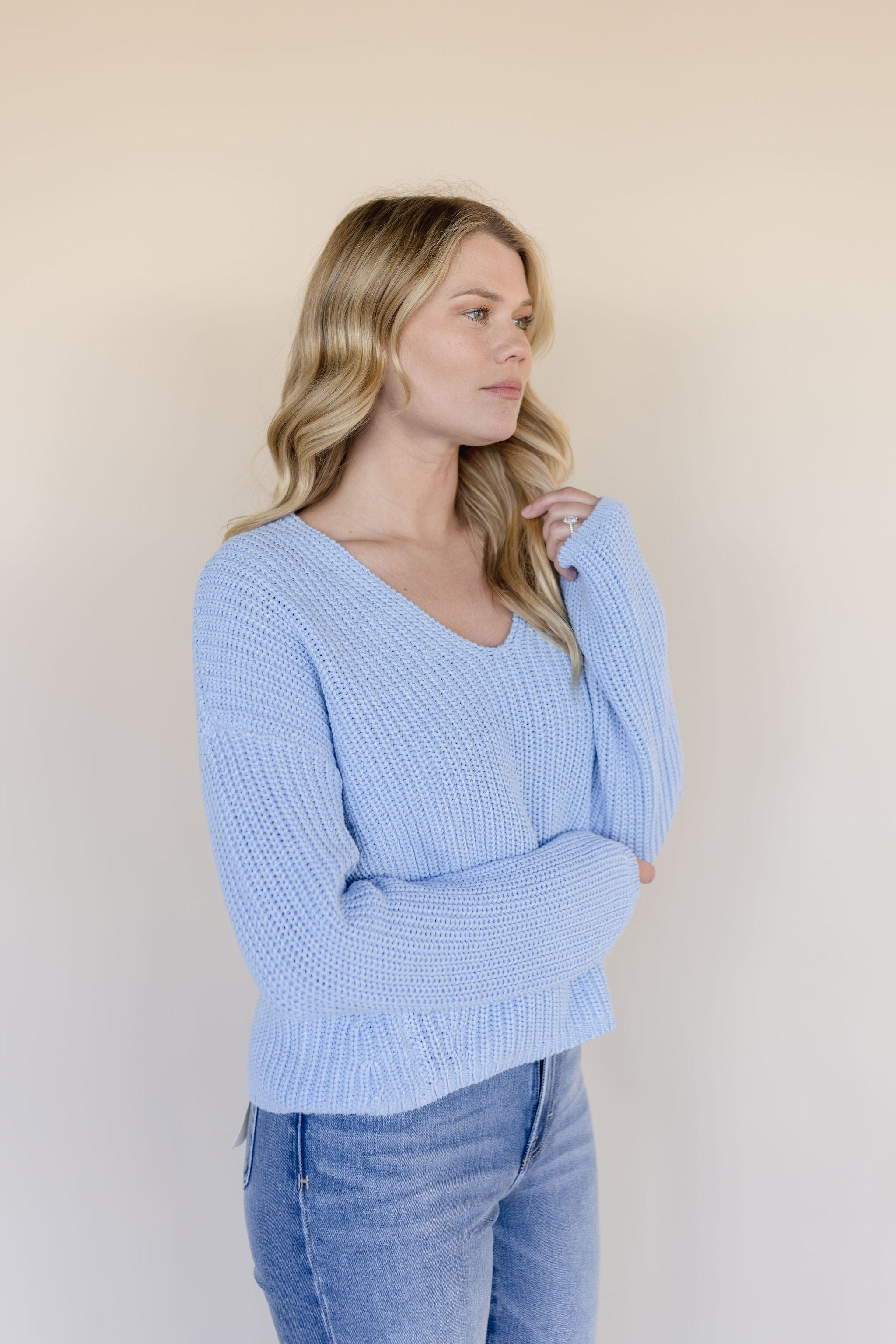 Spencer V-Neck Knit Sweater