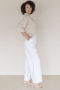 Carmen Collared Knit Top