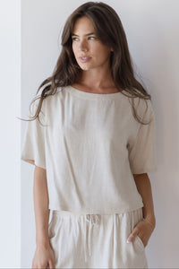 Gemini Linen Top