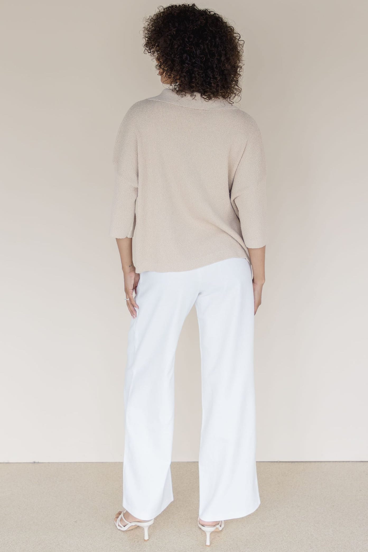 Carmen Collared Knit Top